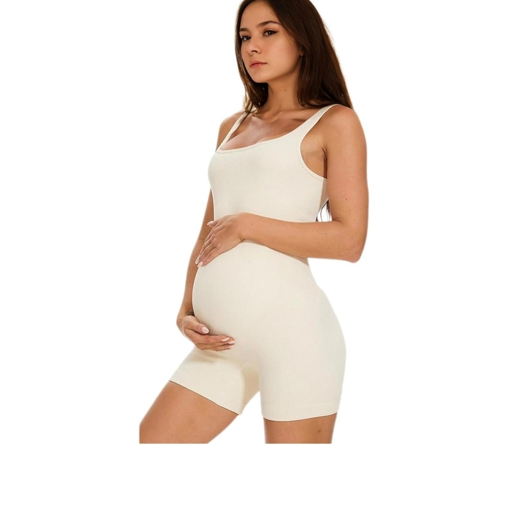 Women's Off-white Maternity Bodysuit